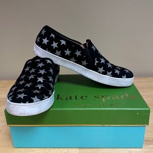 Kate Spade Star Suede Slip on Sneakers - Size 10